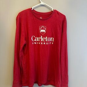 Carleton University Long Sleeve Tee - Red